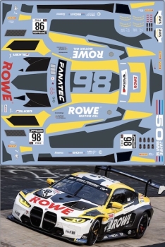 Preview: Decal BMW M4 GT3 ROWE WGTC 2022 #98